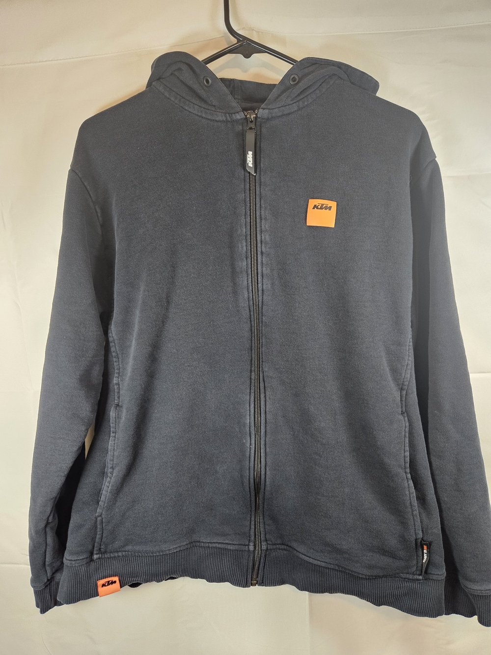 KTM Men's Black Full-Zip Hooded Sweatshirt Ready To Race